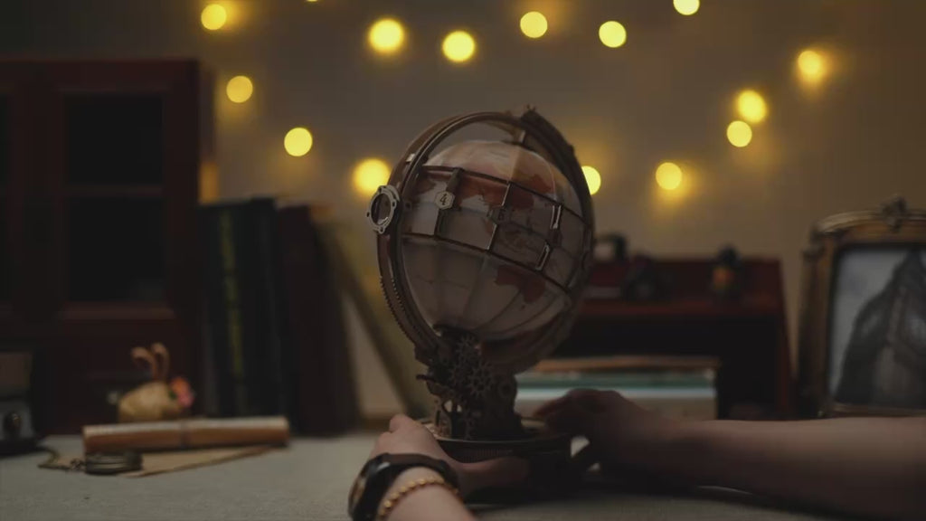 The Luminous Globe – 3D Wooden Puzzle Kit