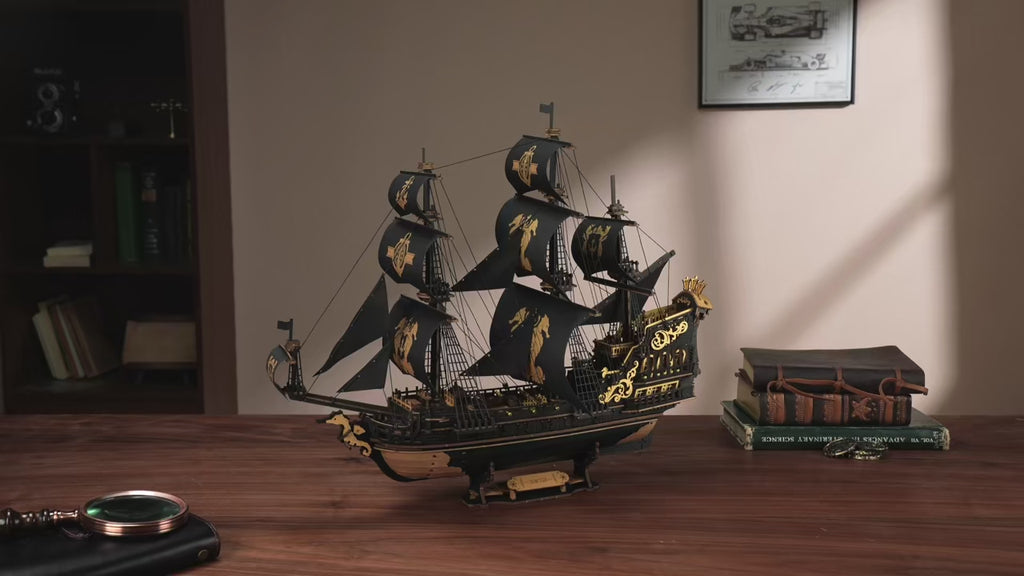 The Seahorse Barque – 3D Wooden Sailing Ship Model Kit