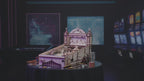3D Wooden Pinball Machine Model Kit