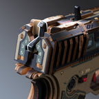 ROKR Legato C18 close-up showing the rear mechanical slide, numbered components and detailed wooden construction