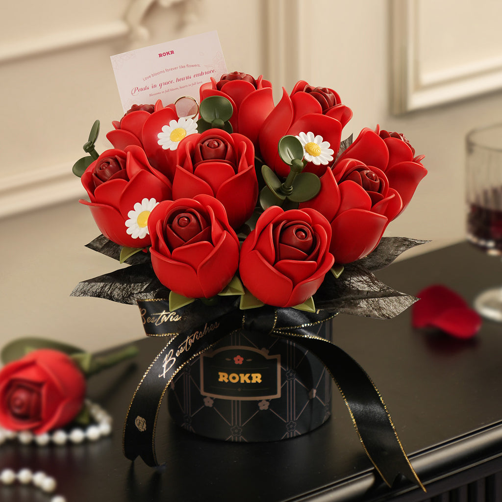 Red Rose Bouquet – DIY Flower Bouquet Kit