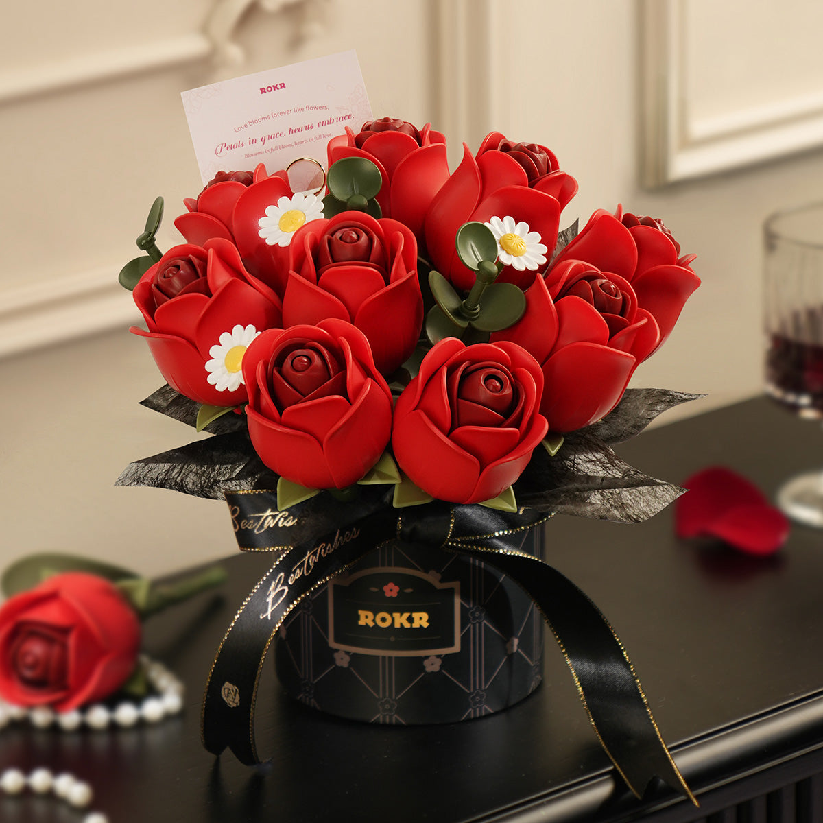 Red Rose Bouquet – DIY Flower Bouquet Kit