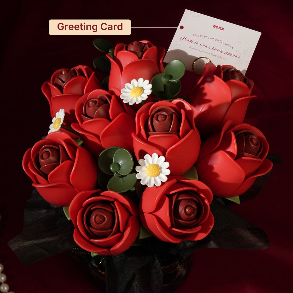 Red Rose Bouquet – DIY Flower Bouquet Kit