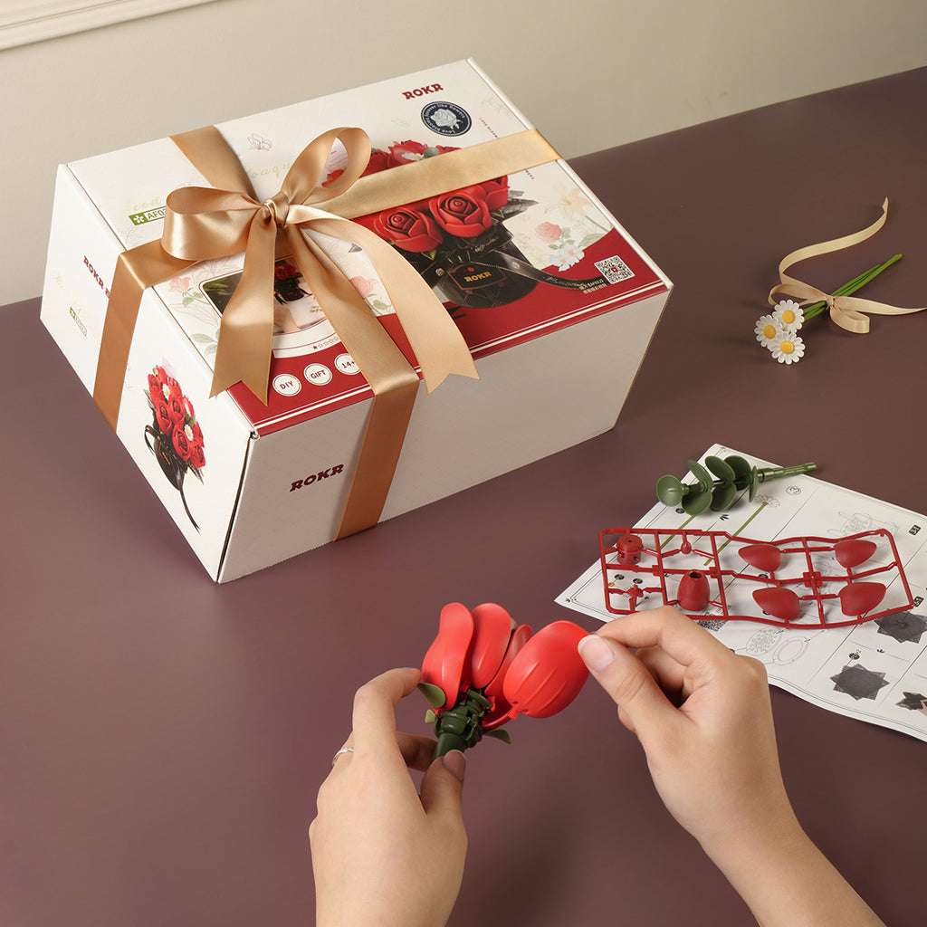 Red Rose Bouquet – DIY Flower Bouquet Kit
