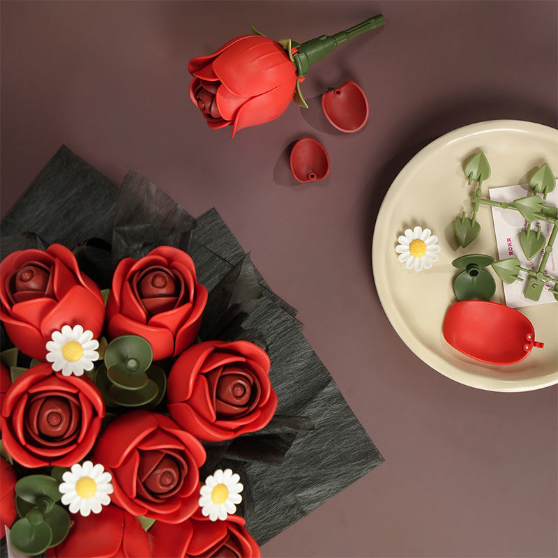 Red Rose Bouquet – DIY Flower Bouquet Kit