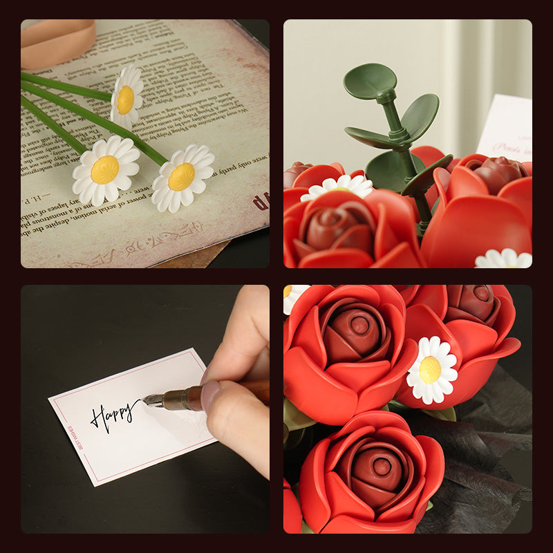 Red Rose Bouquet – DIY Flower Bouquet Kit