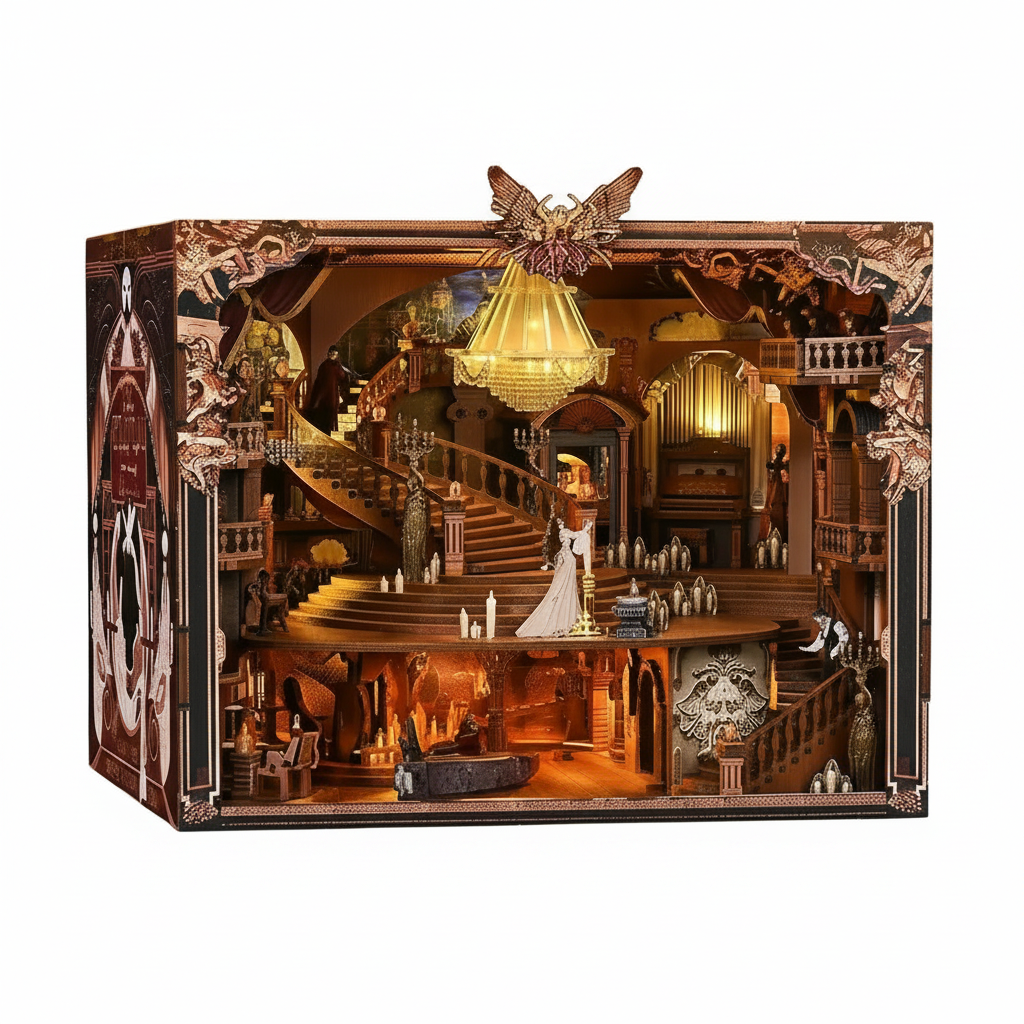 Minicity The Phantom of the Opera MAX DIY Book Nook Kit with detailed miniature theatre