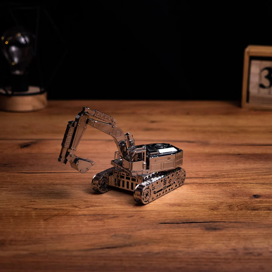 Metal Time Tireless Digger Excavator - DIY Metal Model Kit