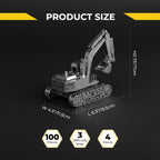 Metal Time Tireless Digger Excavator - DIY Metal Model Kit